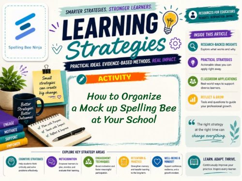 How to Organize a Mock up Spelling Bee at Your School
