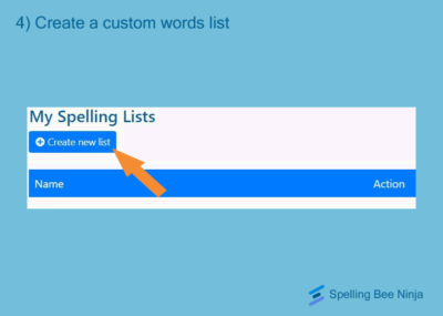 Create your Spelling Words List and Flash Cards - Spelling Bee Ninja