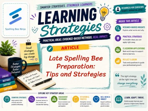 Late Spelling Bee Preparation: Tips and Strategies