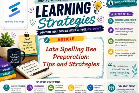 Late Spelling Bee Preparation: Tips and Strategies