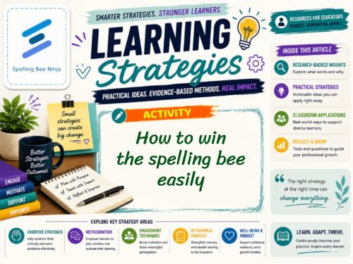 How to win the spelling bee easily in 8 steps