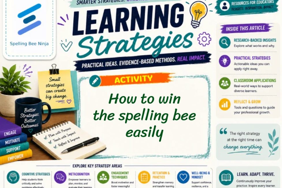 How to win the spelling bee easily in 8 steps