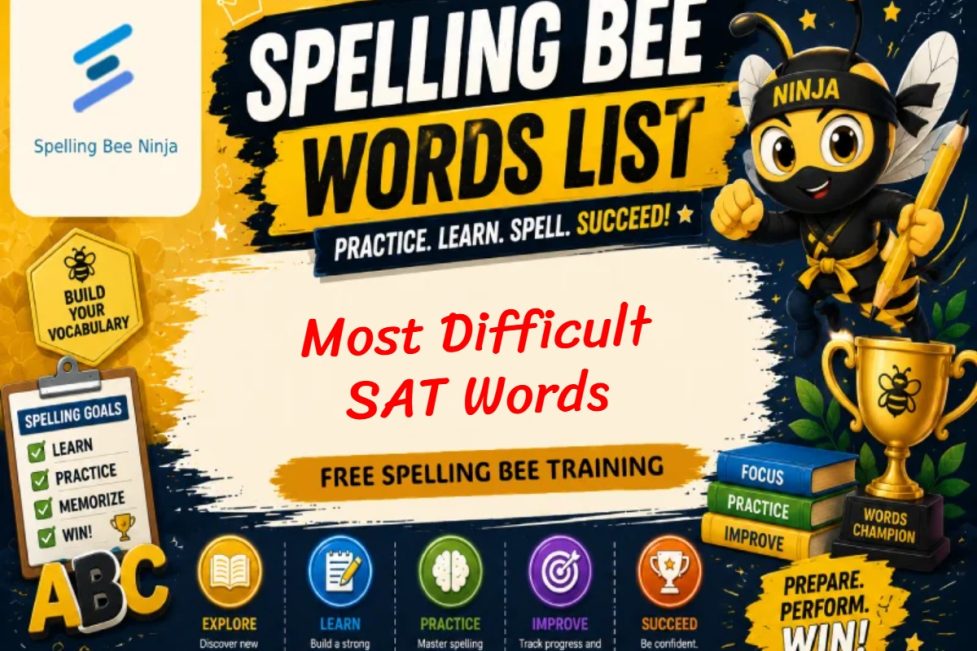 Most difficult sat words Spelling List
