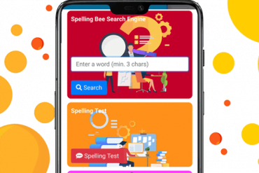 Spelling Bee App Start Page
