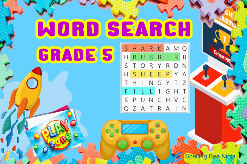 Word Search For Grade 5 Spelling Bee Ninja