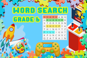 Word search grade 6