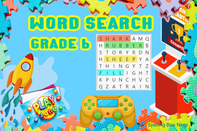 Word Search For Grade 6 Spelling Bee Ninja