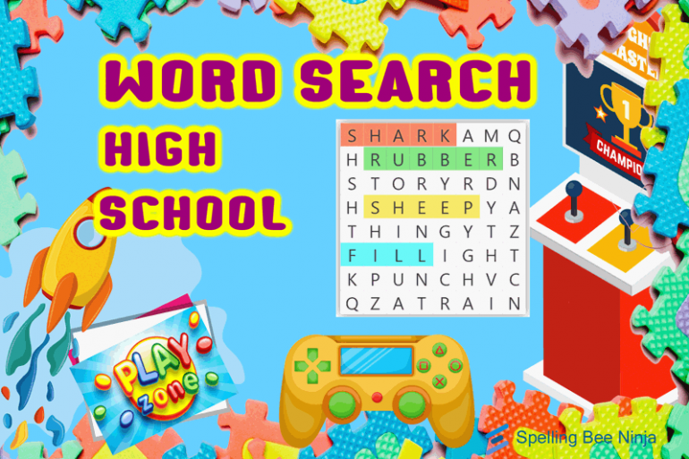 Word Search For High School Students Spelling Bee Ninja