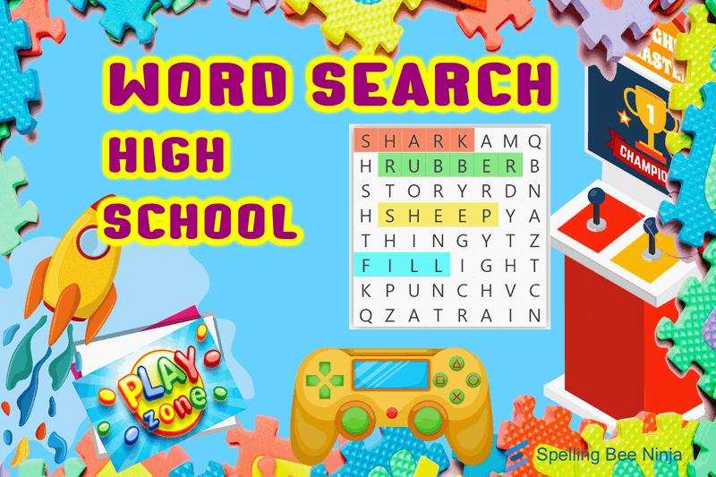 🎮 Word Search for high school students