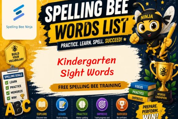 Kindergarten Sight Words List For Children