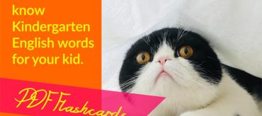 100 Must know Kindergarten English words for your kid