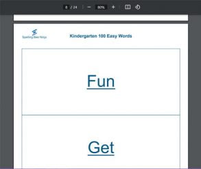 100 Easy Words for Kindergarten to Spell 2022 Kick Start