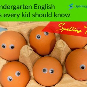 50 Kindergarten English words every kid should know