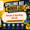 Grade 6 spelling words with printable pdf