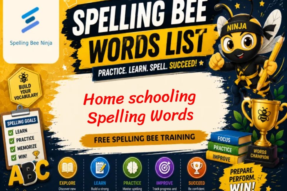 Top Home spelling words for home schooling startup