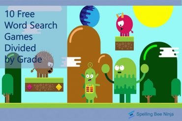 10 Free word search games divided by grade