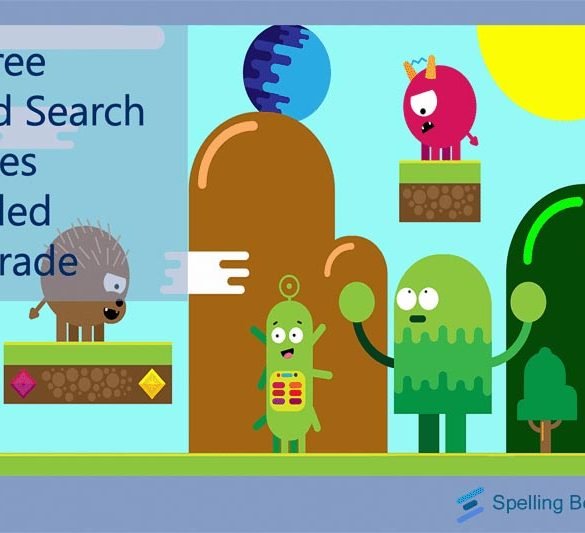 10 Free word search games divided by grade