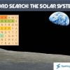 Printable words earch game the solar system
