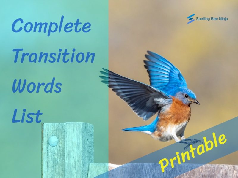 Complete transition words list