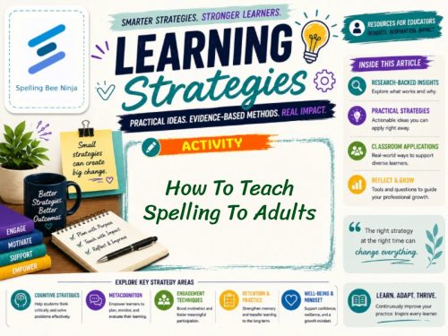 How to teach Spelling to adults