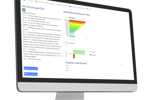 Spelling Words Statistics