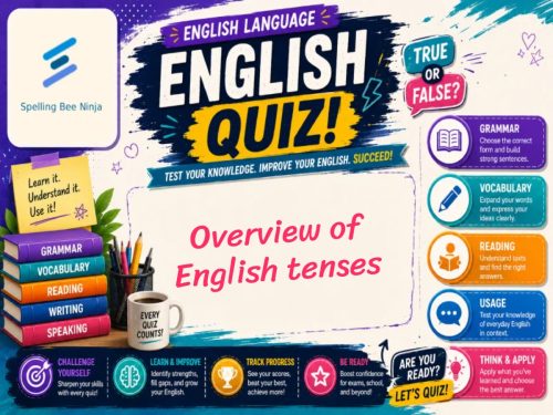 English Test - Overview of English Tenses