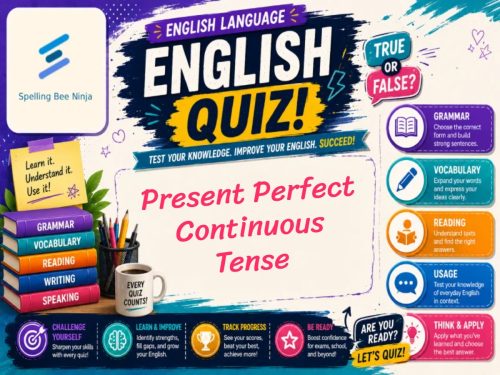 English Test - Present Perfect Continuous Tense