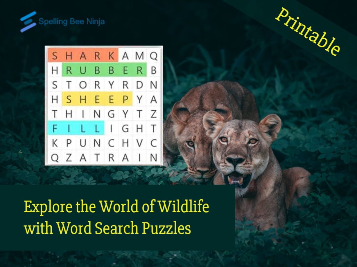 Explore the World of Wildlife with Word Search Puzzles