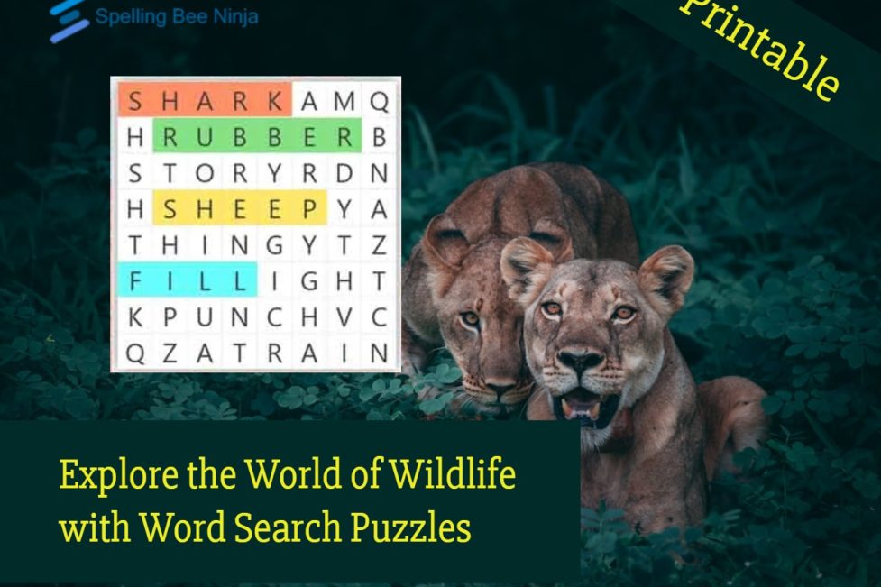 Explore the World of Wildlife with Word Search Puzzles