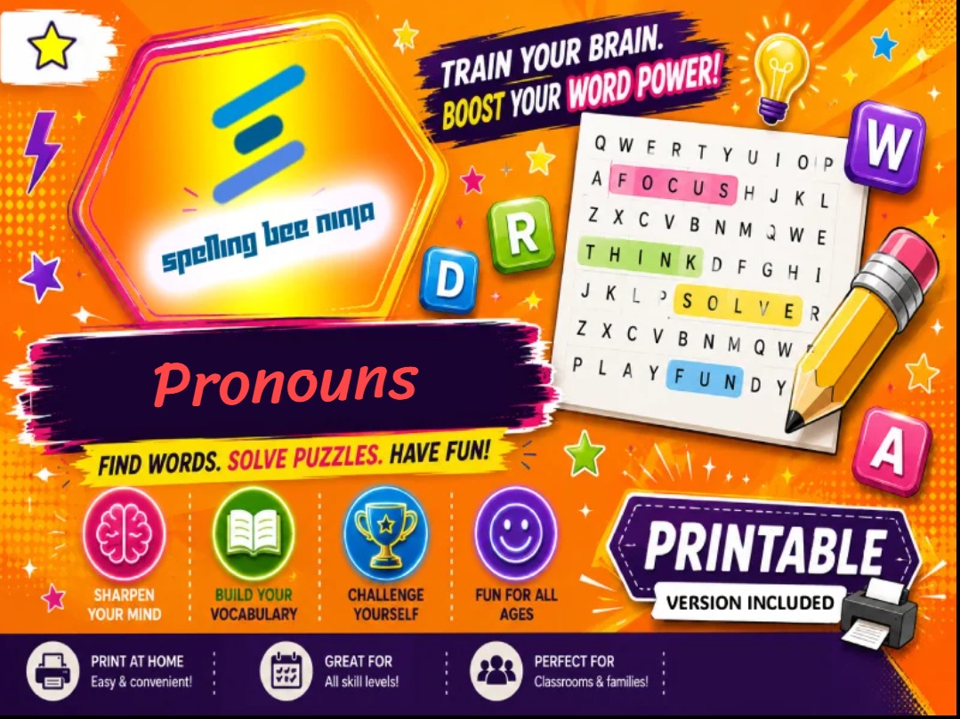 🎮 Pronouns Puzzle: A Fun Way to Practice Personal and Possessive Forms
