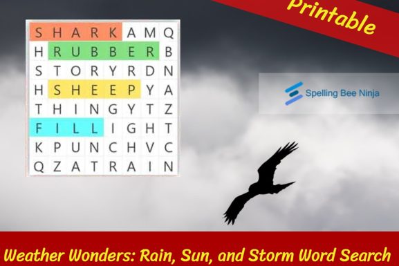 Weather Wonders: Rain, Sun, and Storm Word Search