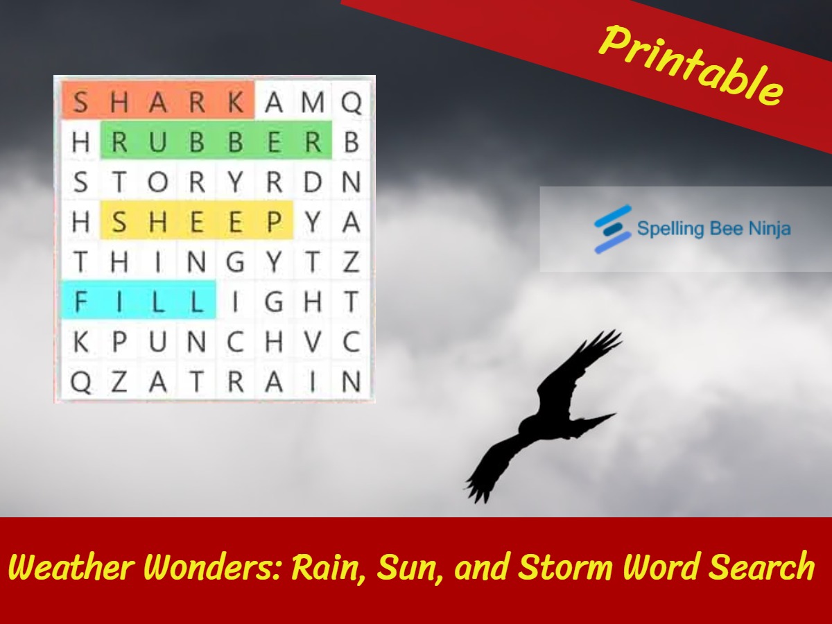 Weather Wonders: Rain, Sun, and Storm Word Search