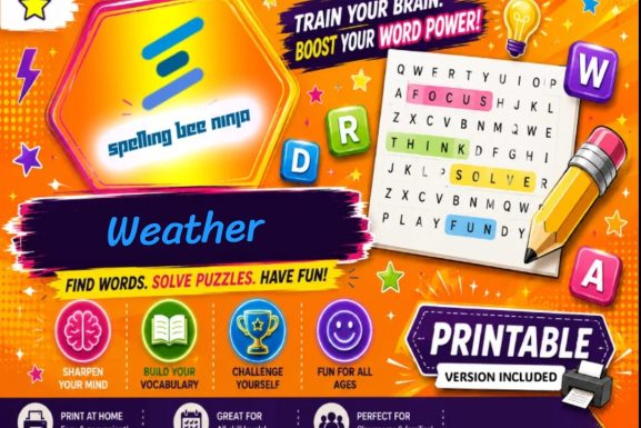 weather word search game
