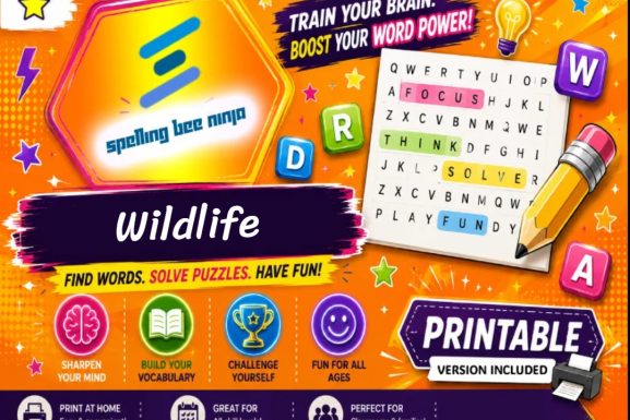 wildlife word search game