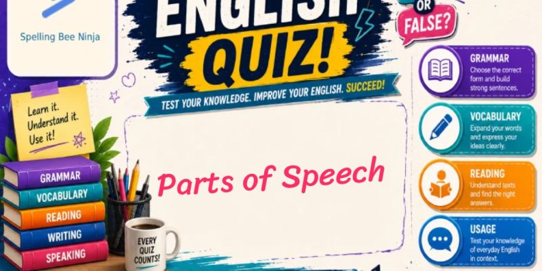 English Test - Parts of Speech