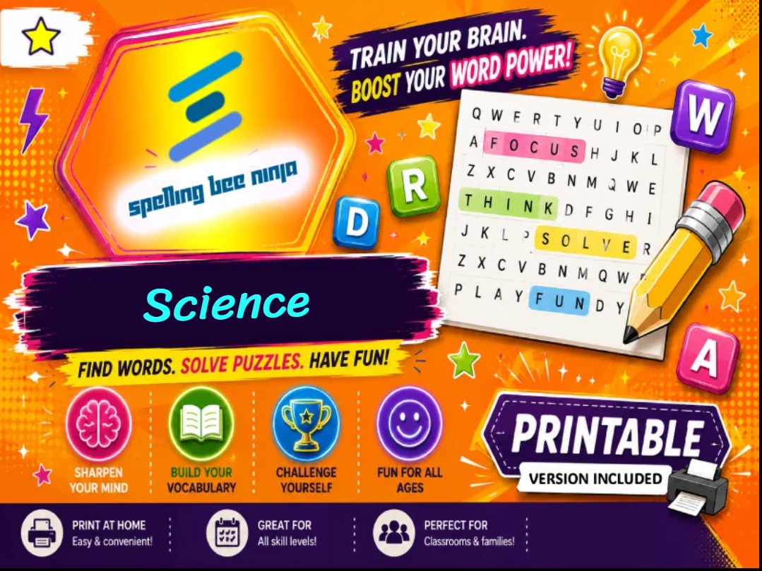 🎮🧪 STEM Explorers: Science and Technology Word Search Puzzles