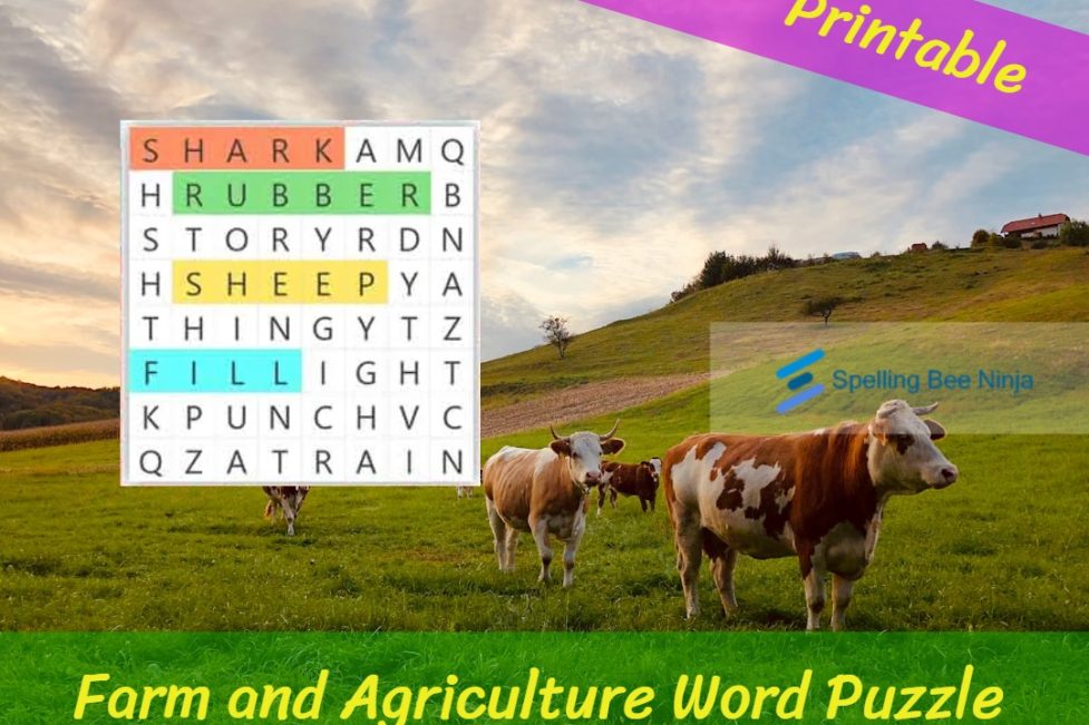 Farm and Agriculture Word Puzzle