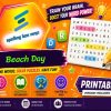 Beach Day Word Search Puzzle