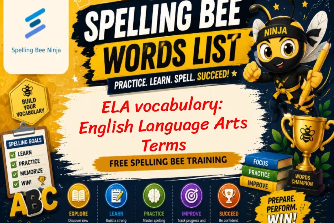 🐝 ELA vocabulary: Essential English Language Arts Terms Every Student Should Know