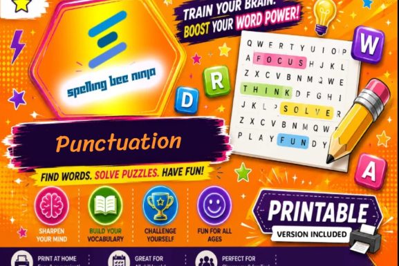 Punctuation Word Search Puzzle