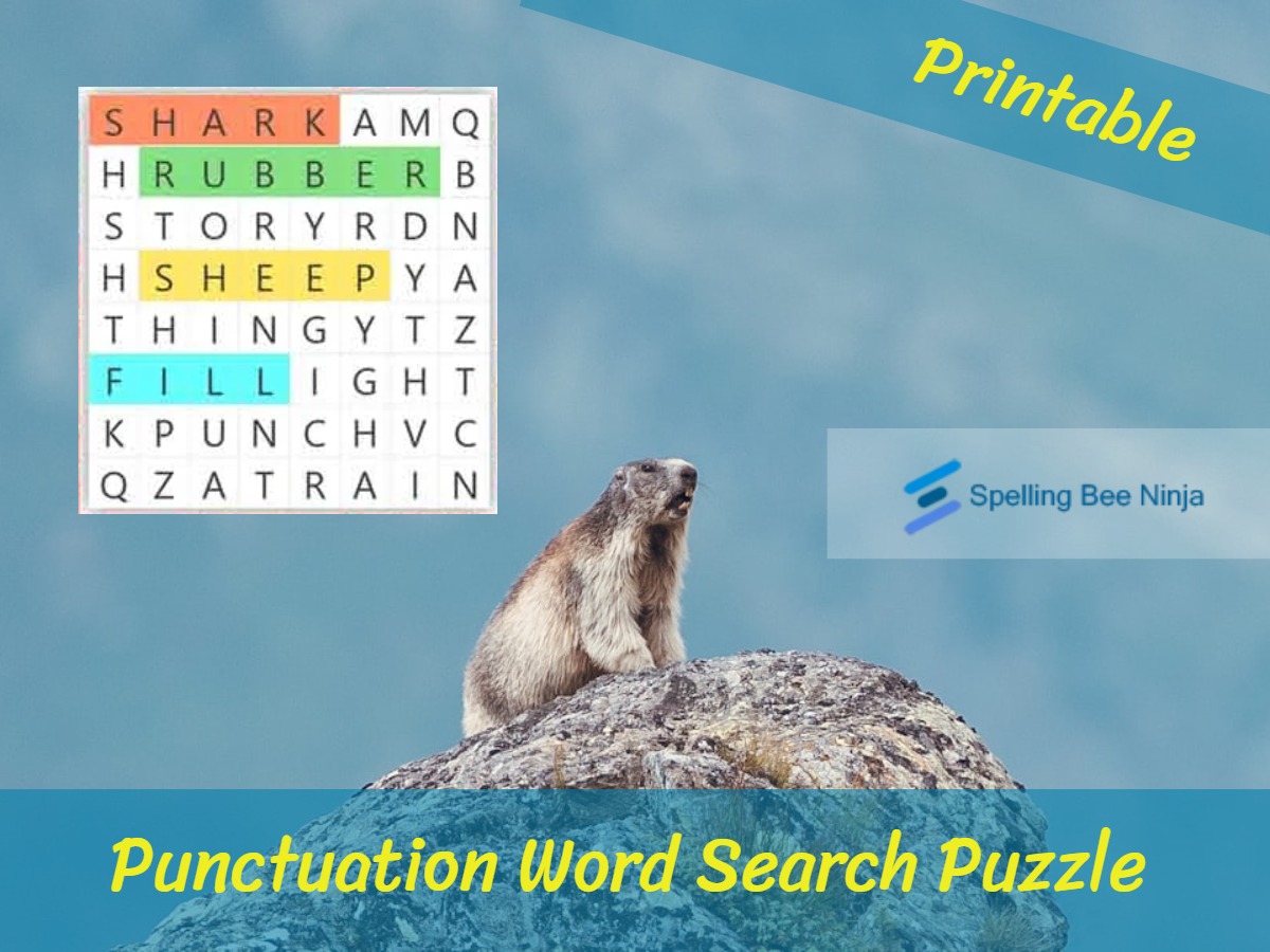 Punctuation Word Search Puzzle