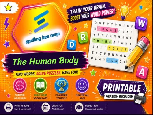 The Human Body Word Search Game