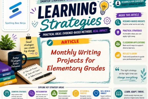 Monthly Writing Projects for Elementary Grades