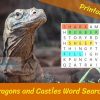 Fantasy Realms: Dragons and Castles Word Search