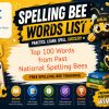 Top 100 Words from Past National Spelling Bees
