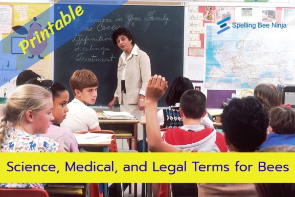 Science, Medical, and Legal Terms for Bees