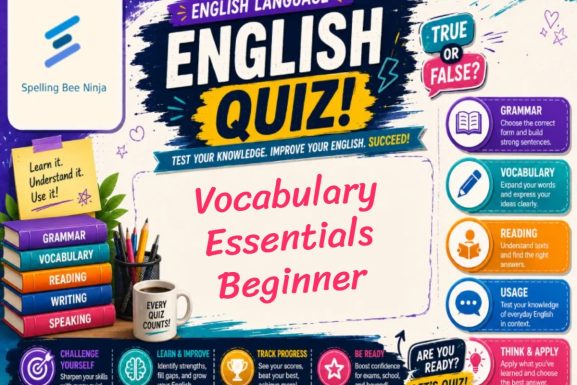 English Test - Vocabulary Essentials – Beginner