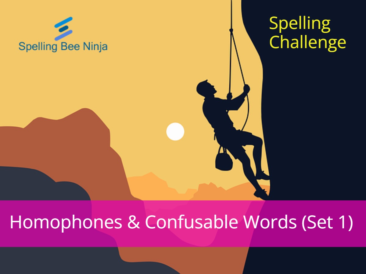 Spelling Bee Challenge – Homophones & Confusable Words (Set 1)