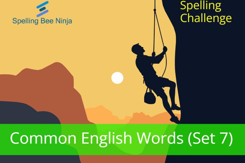 Spelling Bee Challenge – Common English Words (Set 7)