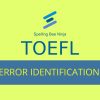 TOEFL - Error Identification Quiz